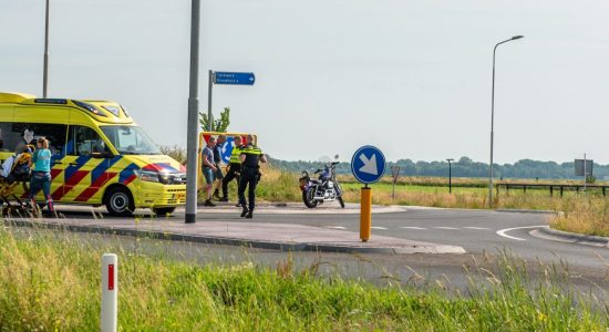 Motorrijder gewond bij eenzijdig ongeval in Tjerkwerd