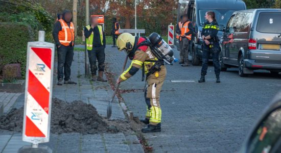 Flinke gaslekkage door graafwerkzaamheden in Sneek