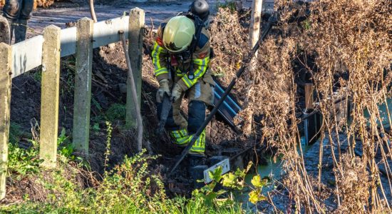 Gaslekkage door graafwerkzaamheden in Tirns