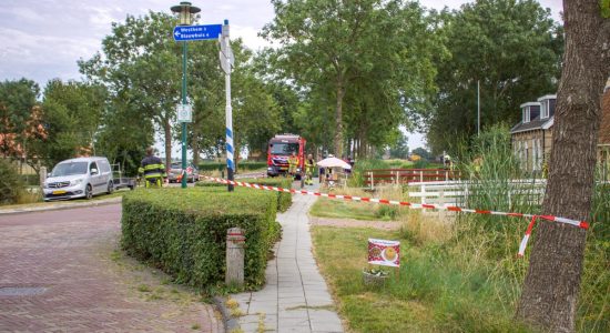 Gaslekkage na graafwerkzaamheden in Oudega