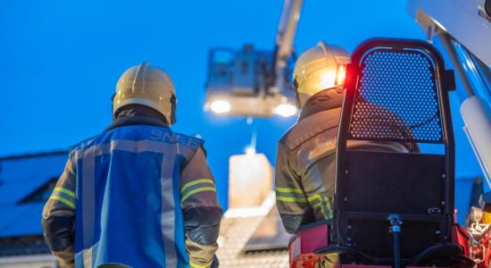 Uitslaande schoorsteenbrand in Sneek