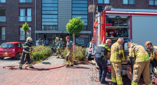 Brand in kelderbox appartementencomplex in Sneek